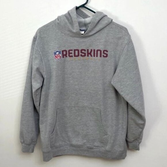 Vtg Washington Redskins Hoodie Sweatshirt Approx Youth Size L NFL Football - Picture 1 of 8